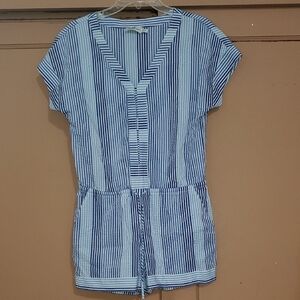 Vineyard Vines striped seersucker romper